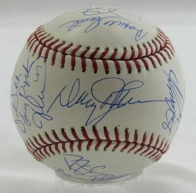 1986 World Series Baseball Team-Signed by (23) with Davey Johnson, Greg Pavlick, Ray Knight, John Gibbons, Lenny Dykstra (Beckett) at PristineAuction.com 1986 World Series Baseball Team-Signed by (23) with Davey Johnson, Greg Pavlick, Ray Knight, John Gibbons, Lenny Dykstra (Beckett) at PristineAuction.com