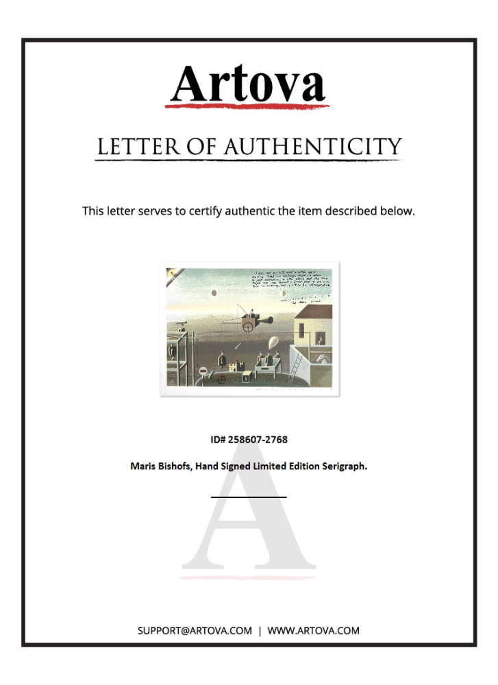 "Untitled" LE 14x19 Serigraph on Paper by Maris Bishofs (Artova) at PristineAuction.com "Untitled" LE 14x19 Serigraph on Paper by Maris Bishofs (Artova) at PristineAuction.com