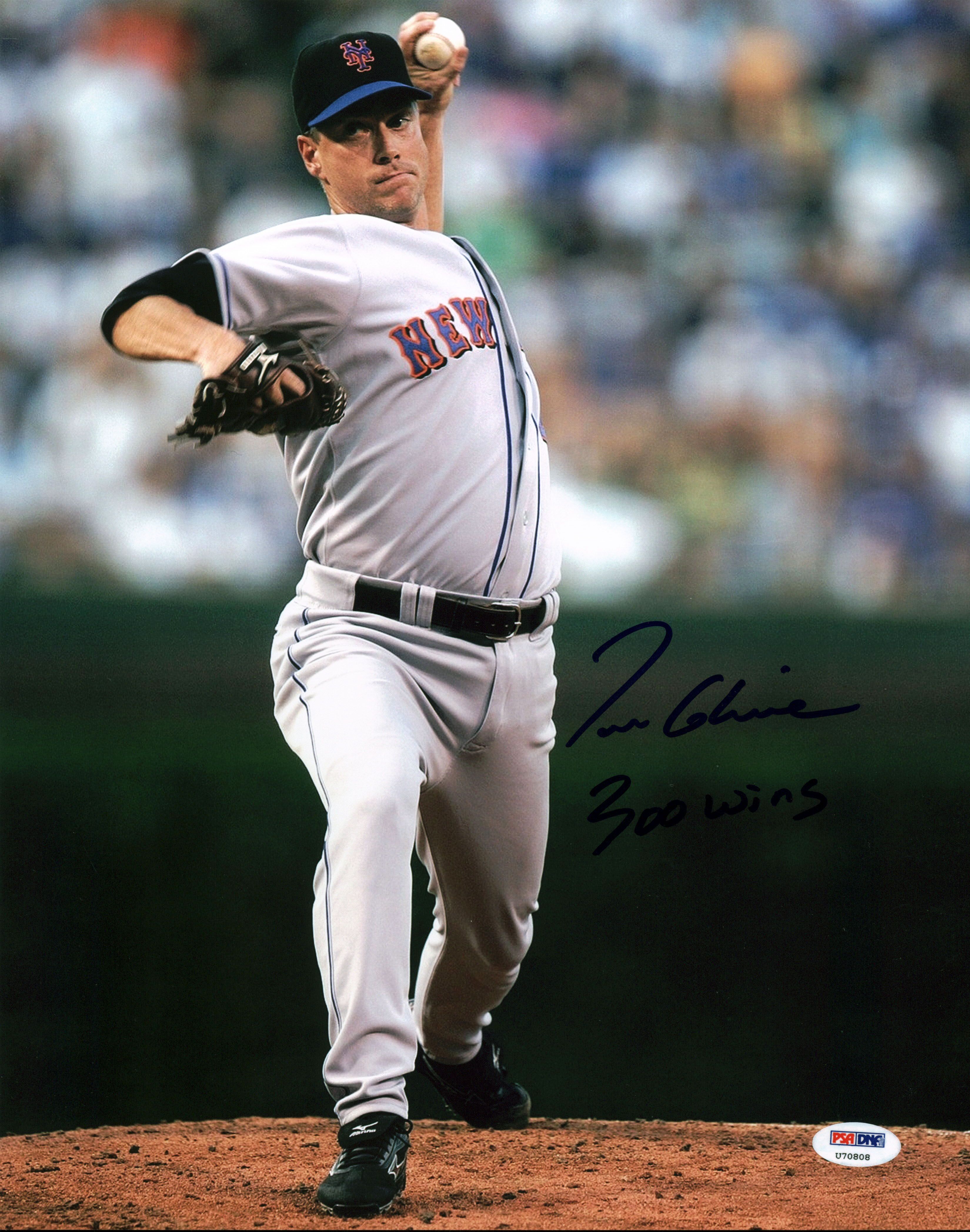 Tom Glavine Signed Braves 11x14 Photo Inscribed "300 Wins" (PSA) at PristineAuction.com Tom Glavine Signed Braves 11x14 Photo Inscribed "300 Wins" (PSA) at PristineAuction.com