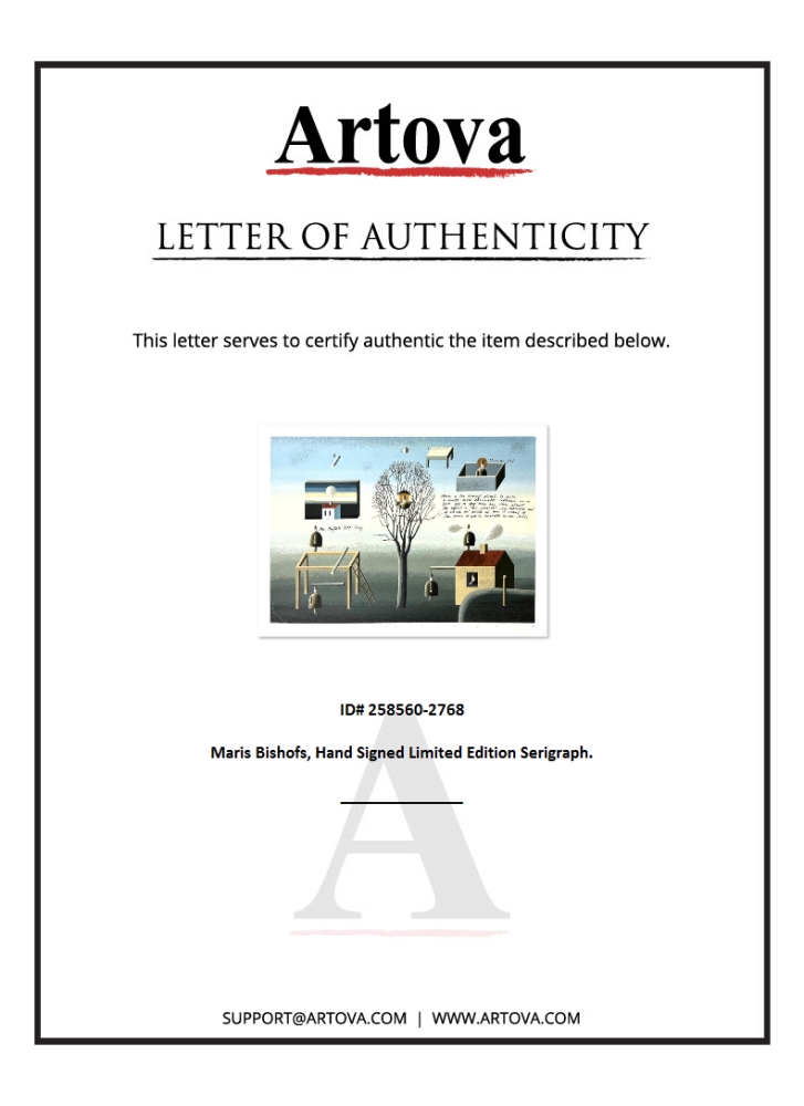 "Untitled" LE 14x19 Serigraph on Paper by Maris Bishofs (Artova) at PristineAuction.com "Untitled" LE 14x19 Serigraph on Paper by Maris Bishofs (Artova) at PristineAuction.com