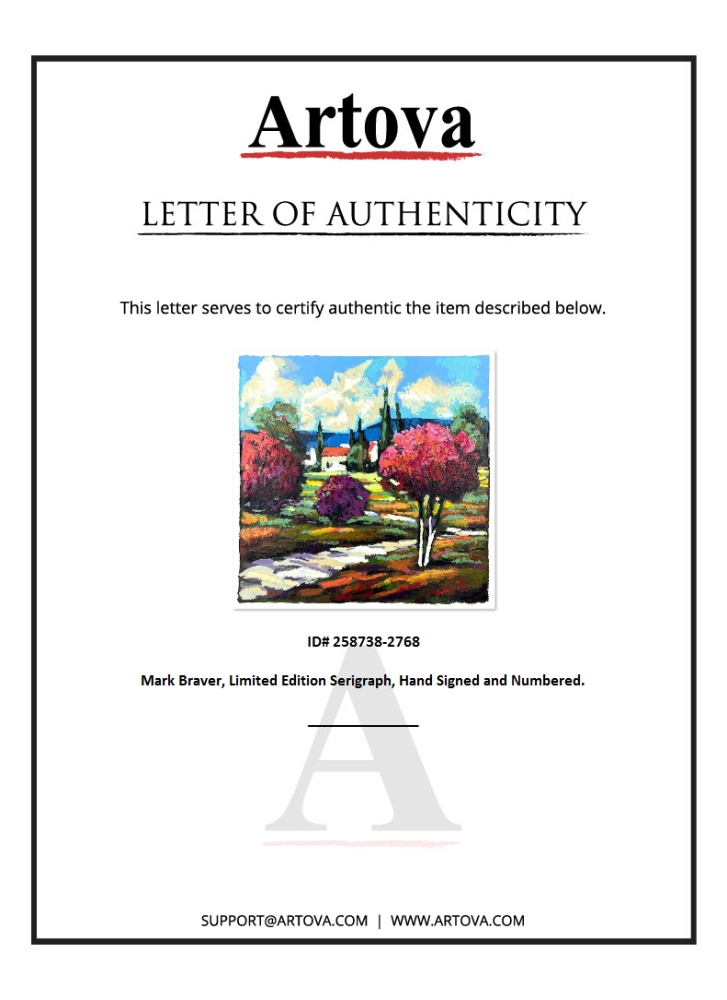 "Untitled" LE 12x10 Serigraph by Mark Braver (Artova) at PristineAuction.com "Untitled" LE 12x10 Serigraph by Mark Braver (Artova) at PristineAuction.com