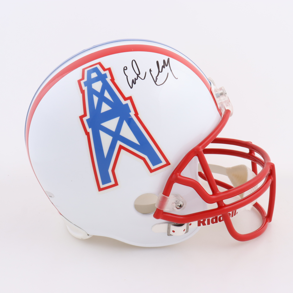 Earl Campbell Signed Oilers FullSize Helmet (TriStar) Pristine Auction