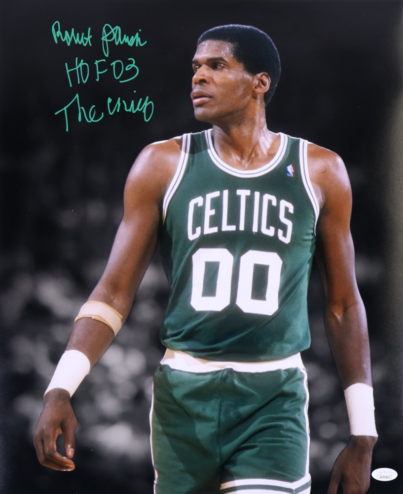 Robert Parish Signed Celtics 16x20 Photo Inscribed "HOF 03" & "The Chief" (JSA) at PristineAuction.com Robert Parish Signed Celtics 16x20 Photo Inscribed "HOF 03" & "The Chief" (JSA) at PristineAuction.com