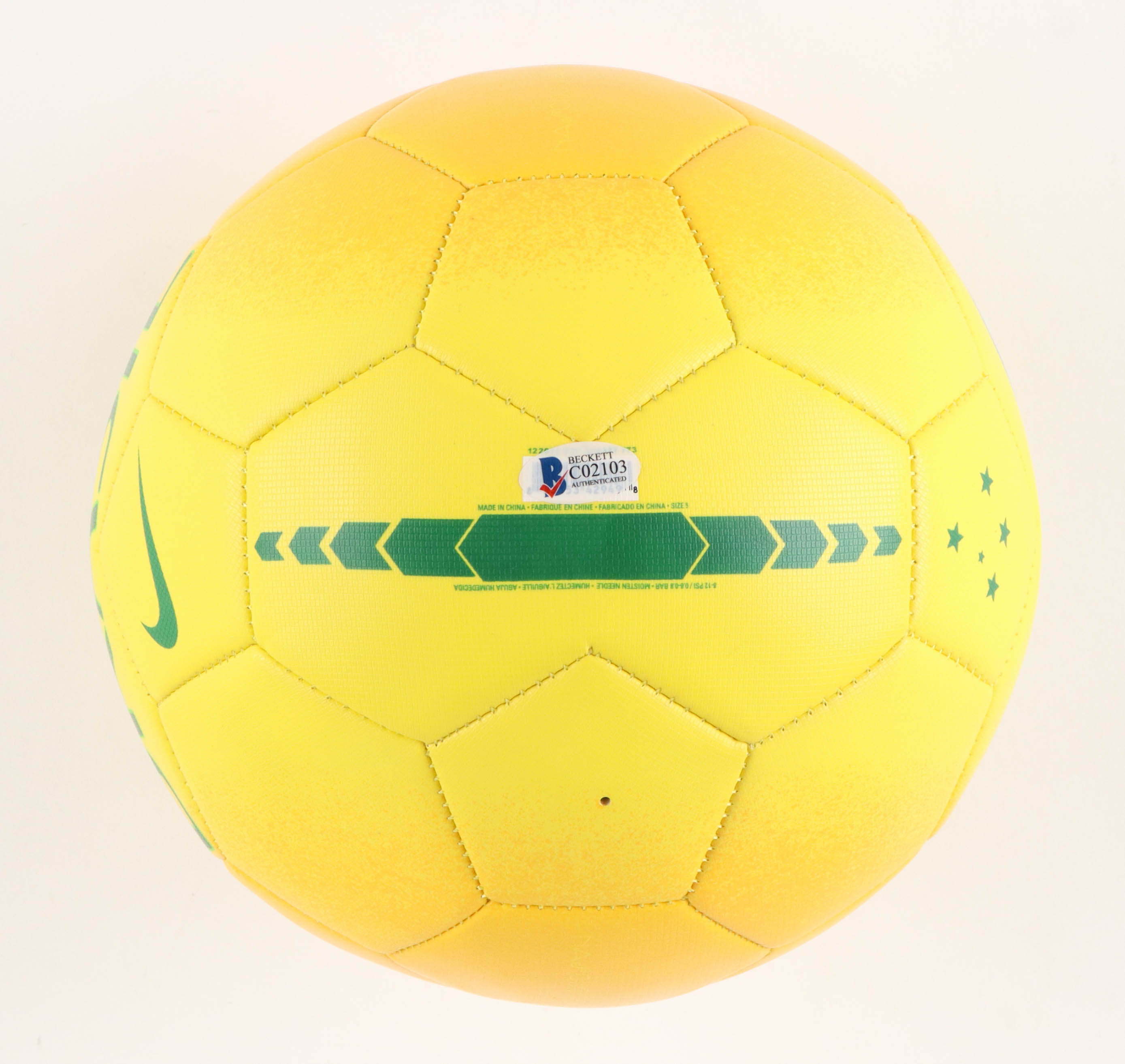 Kaka Signed Nike Brazil National Team Soccer Ball (Beckett) at PristineAuction.com Kaka Signed Nike Brazil National Team Soccer Ball (Beckett) at PristineAuction.com