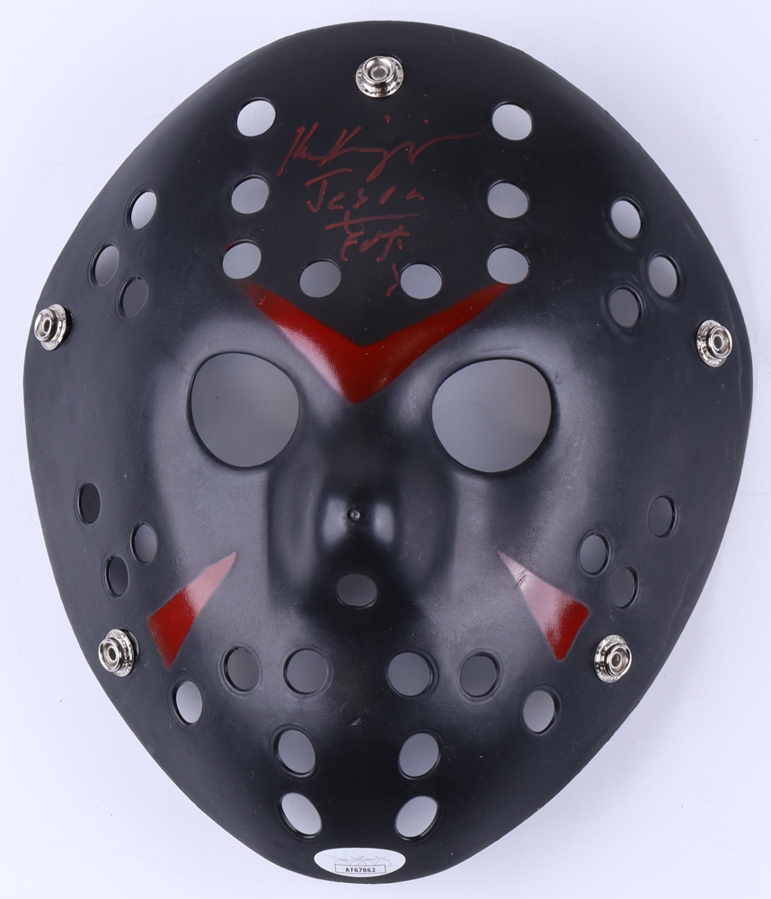 Ken Kirzinger "Friday The 13th" Replica Hockey Mask Inscribed "FvJ" & "Jason" (JSA) at PristineAuction.com Ken Kirzinger "Friday The 13th" Replica Hockey Mask Inscribed "FvJ" & "Jason" (JSA) at PristineAuction.com