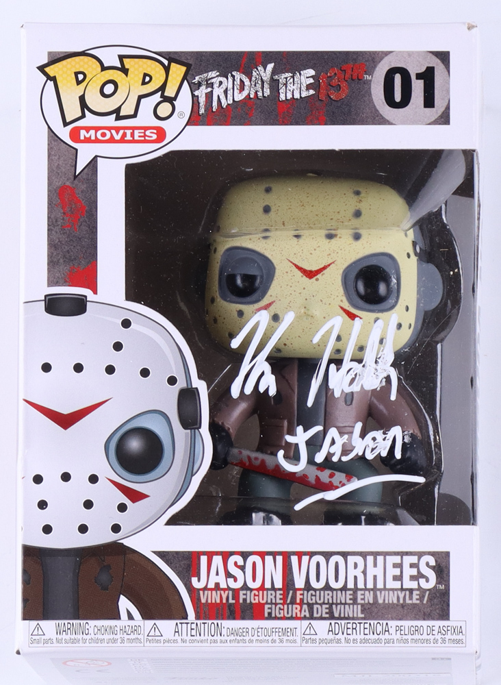 Kane Hodder Signed "Friday the 13th" #01 Jason Voorhees Funko Pop! Vinyl Figure Inscribed "Jason" (JSA) at PristineAuction.com Kane Hodder Signed "Friday the 13th" #01 Jason Voorhees Funko Pop! Vinyl Figure Inscribed "Jason" (JSA) at PristineAuction.com