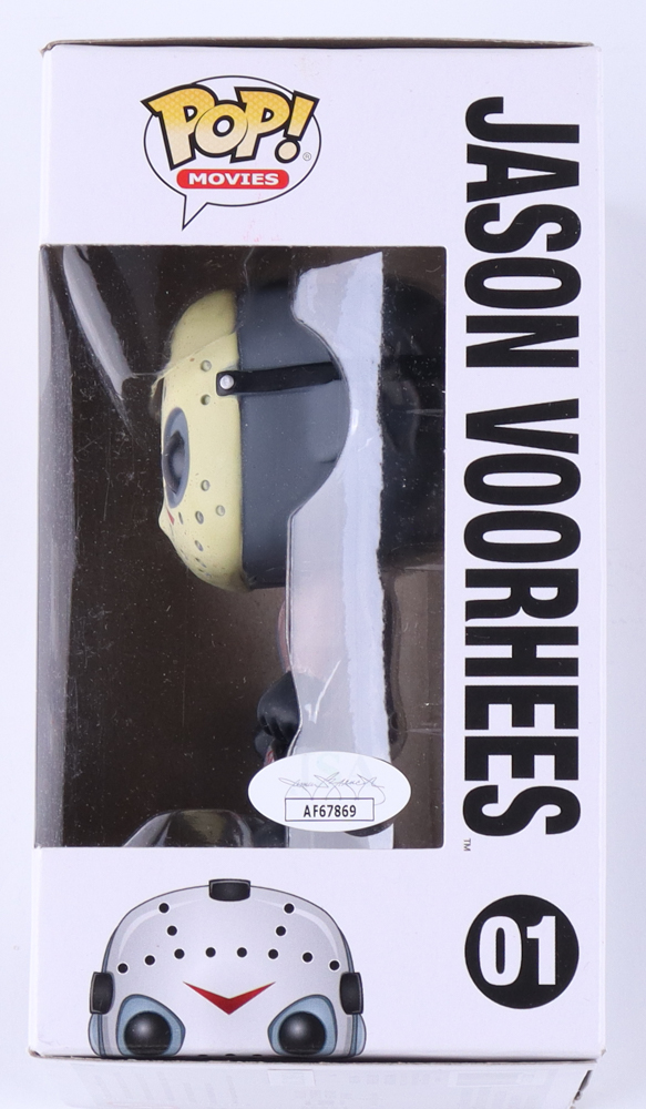 Kane Hodder Signed "Friday the 13th" #01 Jason Voorhees Funko Pop! Vinyl Figure Inscribed "Jason" (JSA) at PristineAuction.com Kane Hodder Signed "Friday the 13th" #01 Jason Voorhees Funko Pop! Vinyl Figure Inscribed "Jason" (JSA) at PristineAuction.com