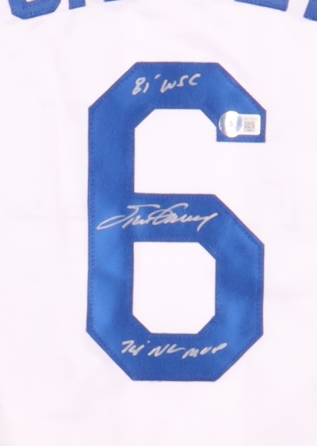 Steve Garvey Signed Jersey Inscribed "81 WSC" & "74 NL MVP" (Beckett) at PristineAuction.com Steve Garvey Signed Jersey Inscribed "81 WSC" & "74 NL MVP" (Beckett) at PristineAuction.com