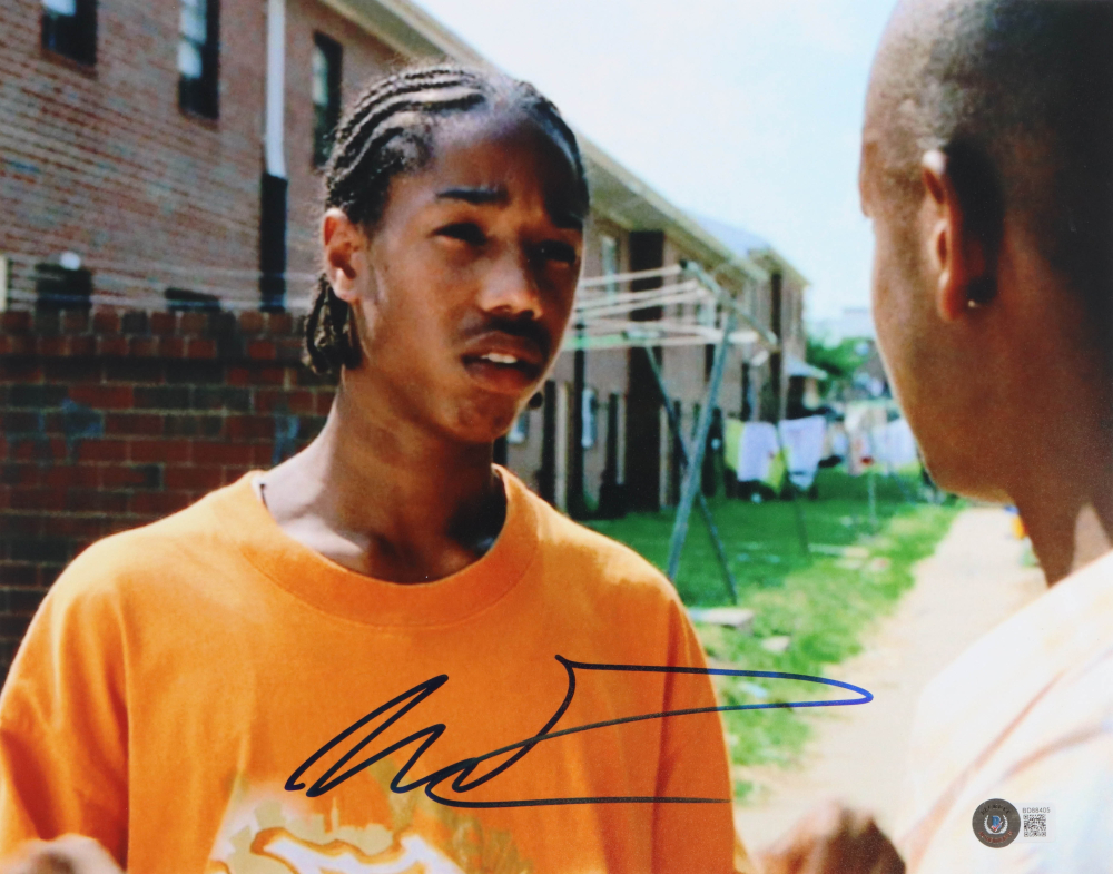 Michael B. Jordan Signed "The Wire" 11x14 Photo (Beckett) Pristine Auction