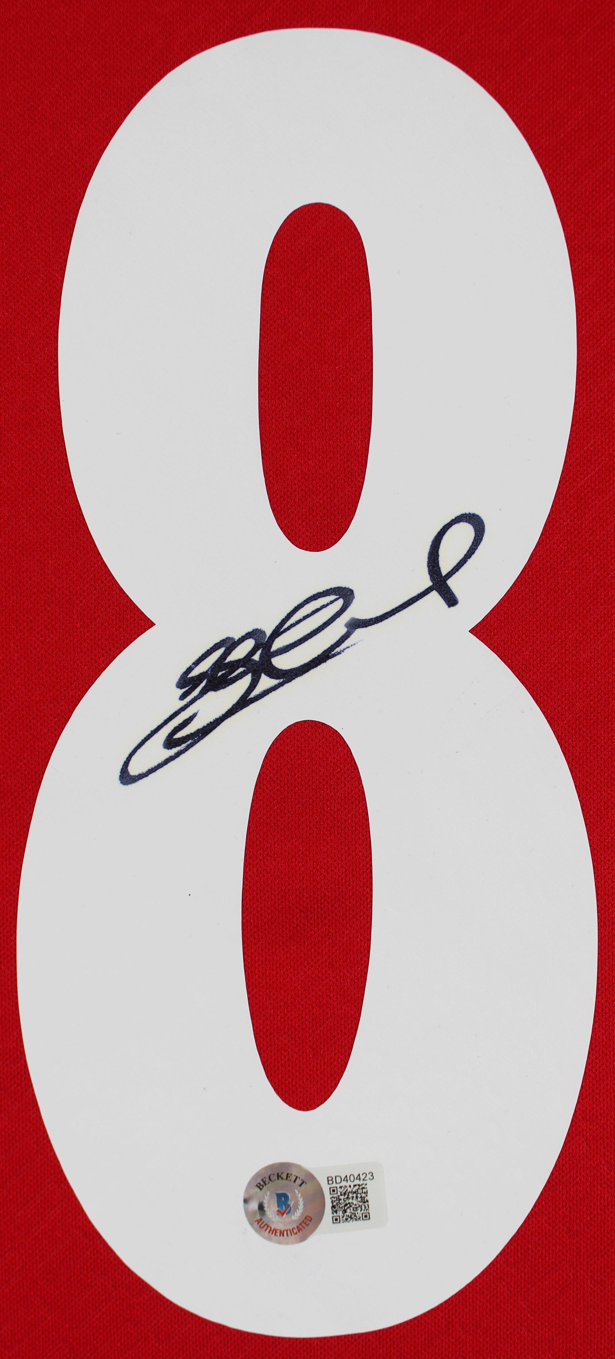 Steven Gerrard Signed 32x37 Custom Framed Liverpool Jersey Display (Beckett) at PristineAuction.com Steven Gerrard Signed 32x37 Custom Framed Liverpool Jersey Display (Beckett) at PristineAuction.com