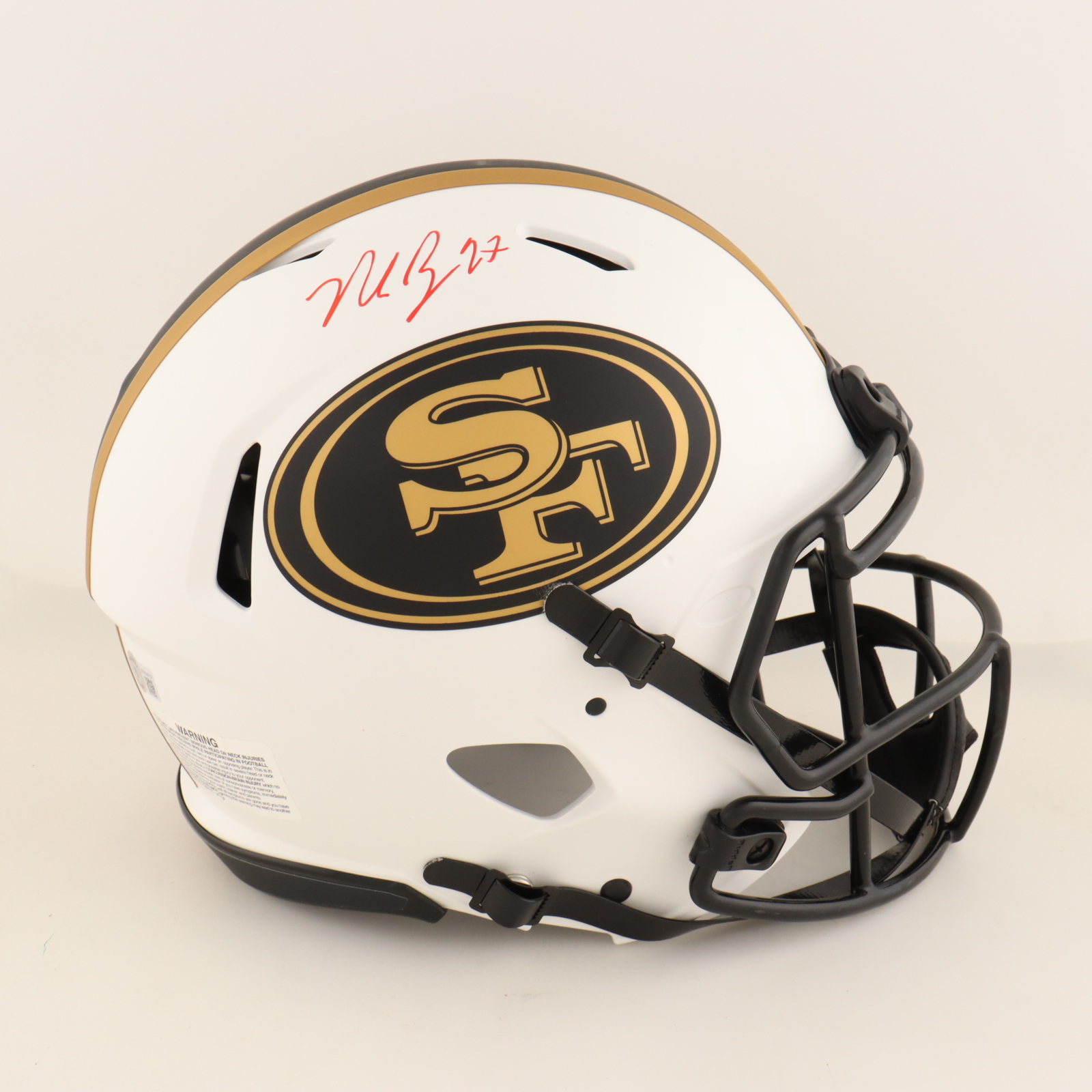 Nick Bosa Signed 49ers Full-Size Authentic On-Field Lunar Eclipse Alternate Speed Helmet (Beckett) at PristineAuction.com Nick Bosa Signed 49ers Full-Size Authentic On-Field Lunar Eclipse Alternate Speed Helmet (Beckett) at PristineAuction.com