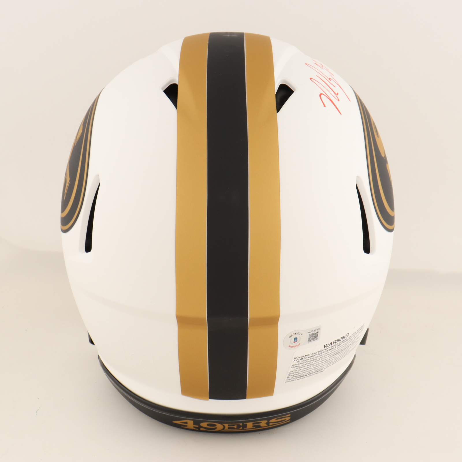 Nick Bosa Signed 49ers Full-Size Authentic On-Field Lunar Eclipse Alternate Speed Helmet (Beckett) at PristineAuction.com Nick Bosa Signed 49ers Full-Size Authentic On-Field Lunar Eclipse Alternate Speed Helmet (Beckett) at PristineAuction.com