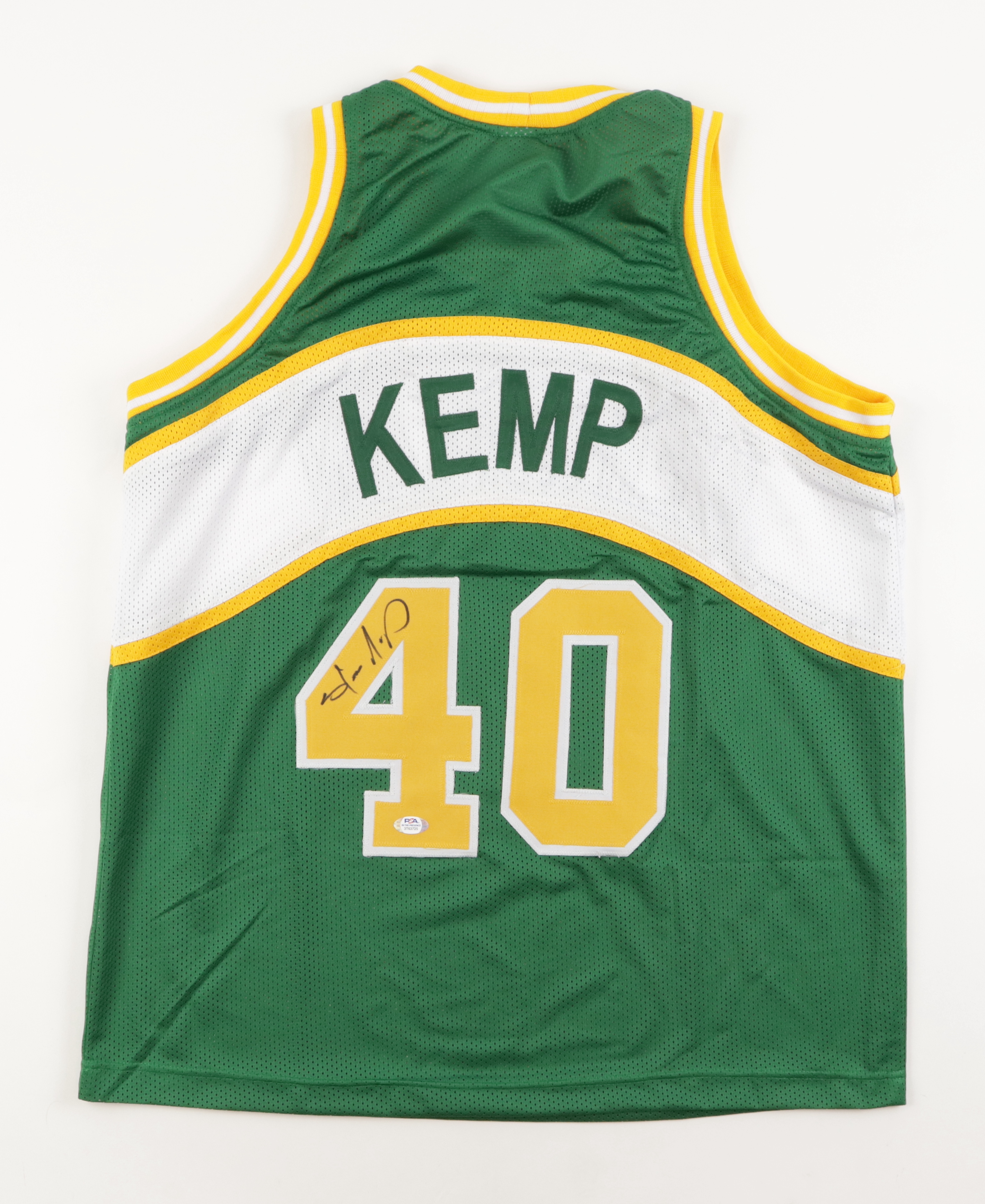 Shawn Kemp Signed Jersey (PSA) at PristineAuction.com Shawn Kemp Signed Jersey (PSA) at PristineAuction.com