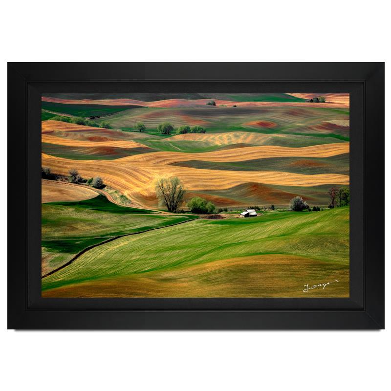 "Countryside" LE 28x38 Custom Framed Giclee on Canvas by Jongas (Artova) at PristineAuction.com "Countryside" LE 28x38 Custom Framed Giclee on Canvas by Jongas (Artova) at PristineAuction.com