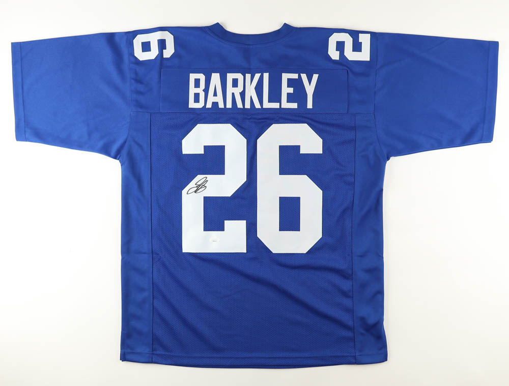 Saquon Barkley Signed Jersey (JSA) at PristineAuction.com Saquon Barkley Signed Jersey (JSA) at PristineAuction.com