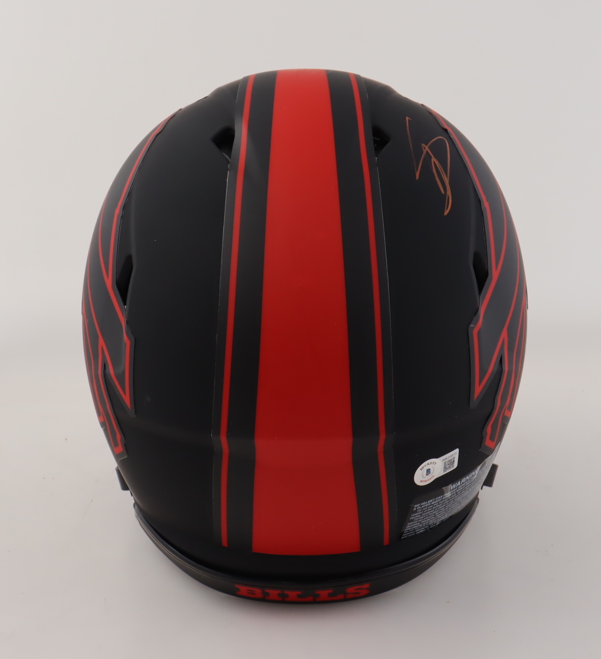 Stefon Diggs Signed Bills Full-Size Authentic On-Field Eclipse Alternate Speed Helmet (Beckett) at PristineAuction.com Stefon Diggs Signed Bills Full-Size Authentic On-Field Eclipse Alternate Speed Helmet (Beckett) at PristineAuction.com
