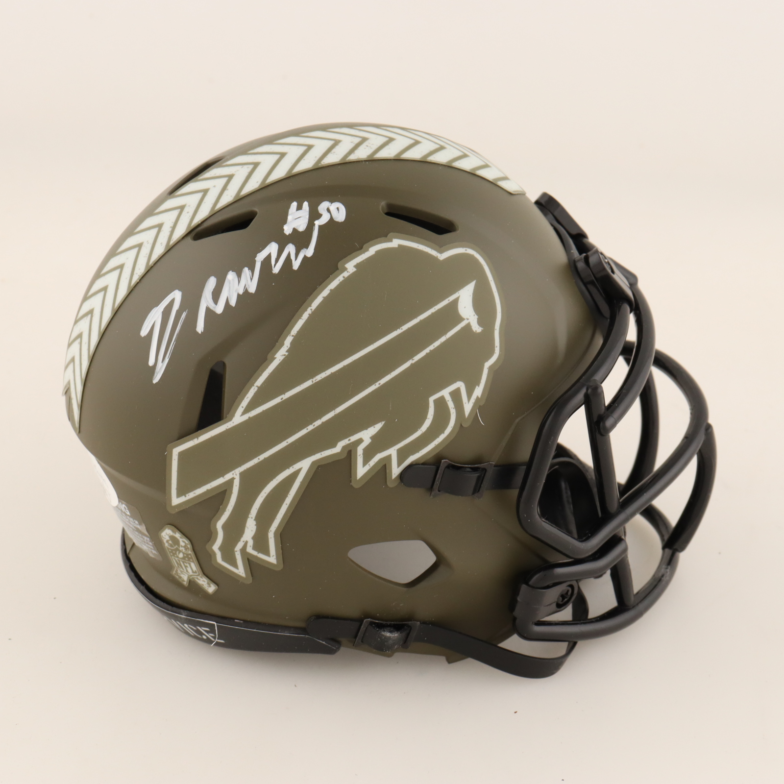 Gregory Rousseau Signed Bills STS Alternate Speed Mini Helmet (JSA) at PristineAuction.com Gregory Rousseau Signed Bills STS Alternate Speed Mini Helmet (JSA) at PristineAuction.com