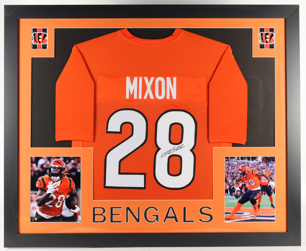 Joe Mixon Signed Custom Framed Jersey Display (JSA) at PristineAuction.com Joe Mixon Signed Custom Framed Jersey Display (JSA) at PristineAuction.com