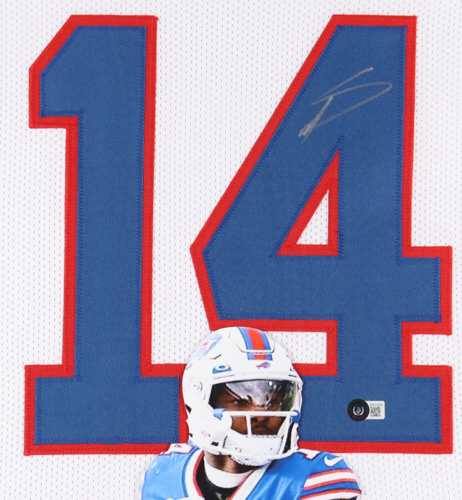 Stefon Diggs Signed Custom Framed Jersey Display (Beckett) at PristineAuction.com Stefon Diggs Signed Custom Framed Jersey Display (Beckett) at PristineAuction.com