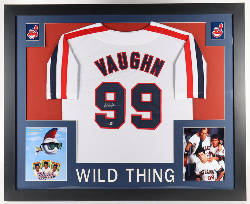 Charlie Sheen Signed 35.5x43.75 Custom Framed Jersey (Beckett) at PristineAuction.com Charlie Sheen Signed 35.5x43.75 Custom Framed Jersey (Beckett) at PristineAuction.com