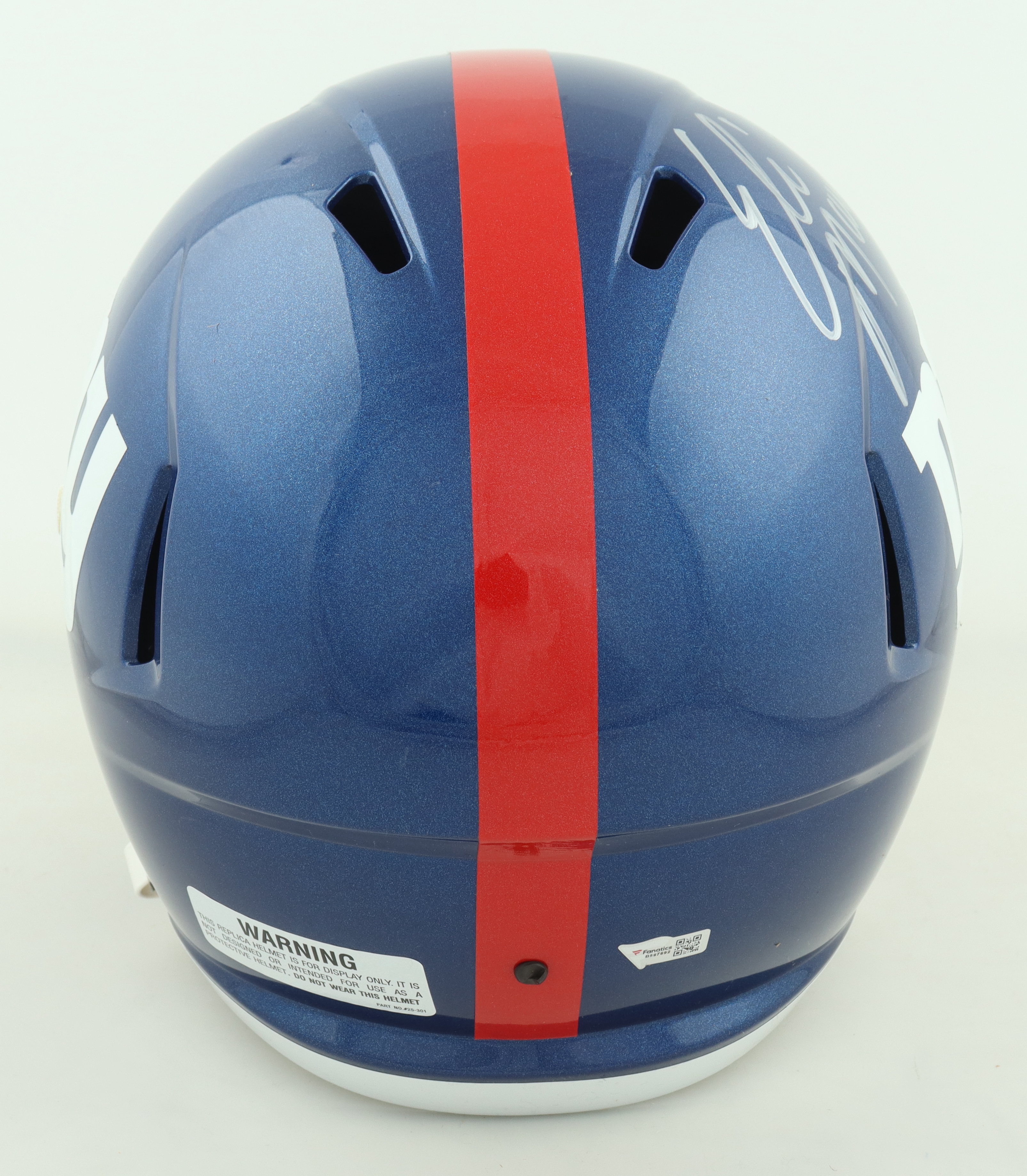Eli Manning Signed Giants Full-Size Speed Helmet (Fanatics) at PristineAuction.com Eli Manning Signed Giants Full-Size Speed Helmet (Fanatics) at PristineAuction.com