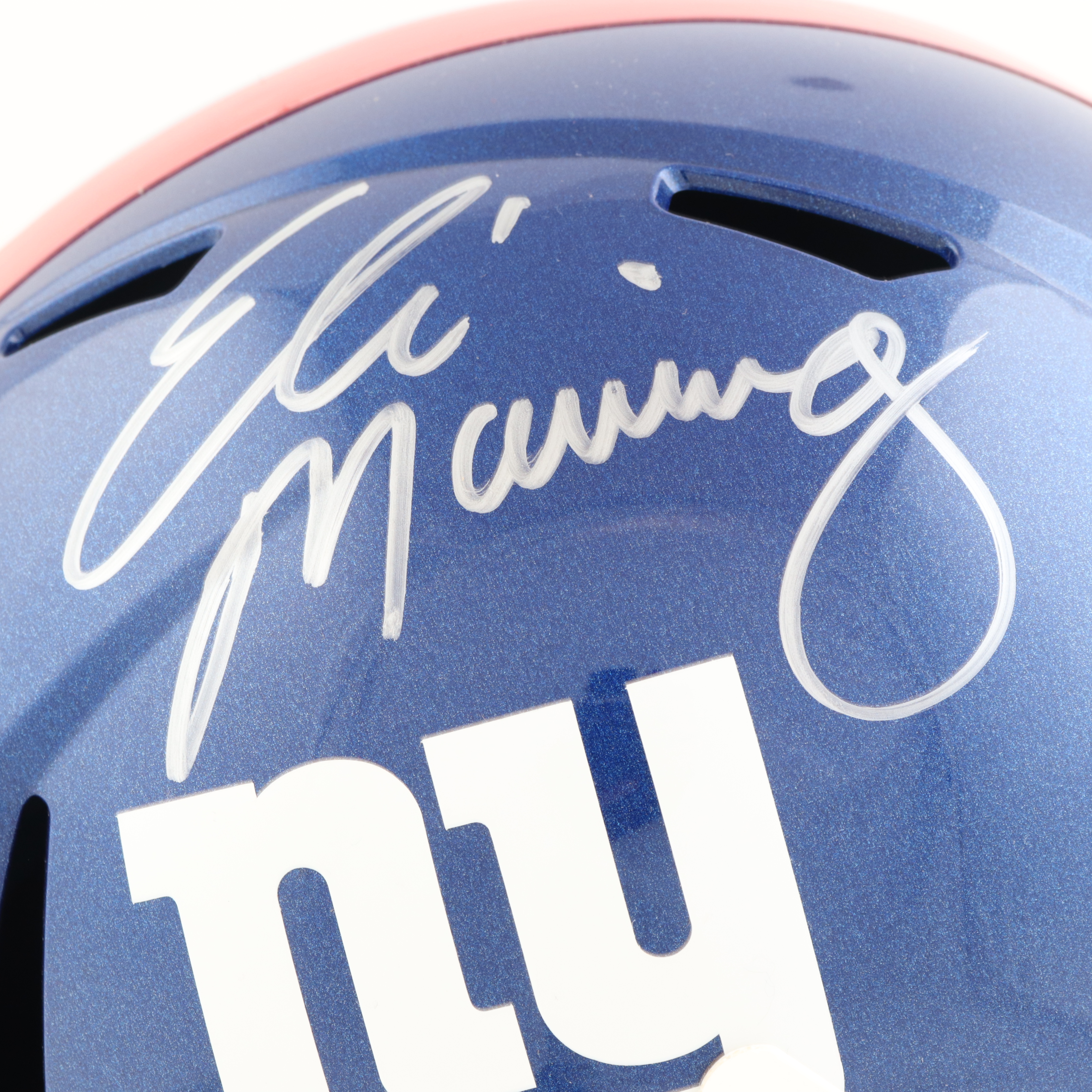 Eli Manning Signed Giants Full-Size Speed Helmet (Fanatics) at PristineAuction.com Eli Manning Signed Giants Full-Size Speed Helmet (Fanatics) at PristineAuction.com