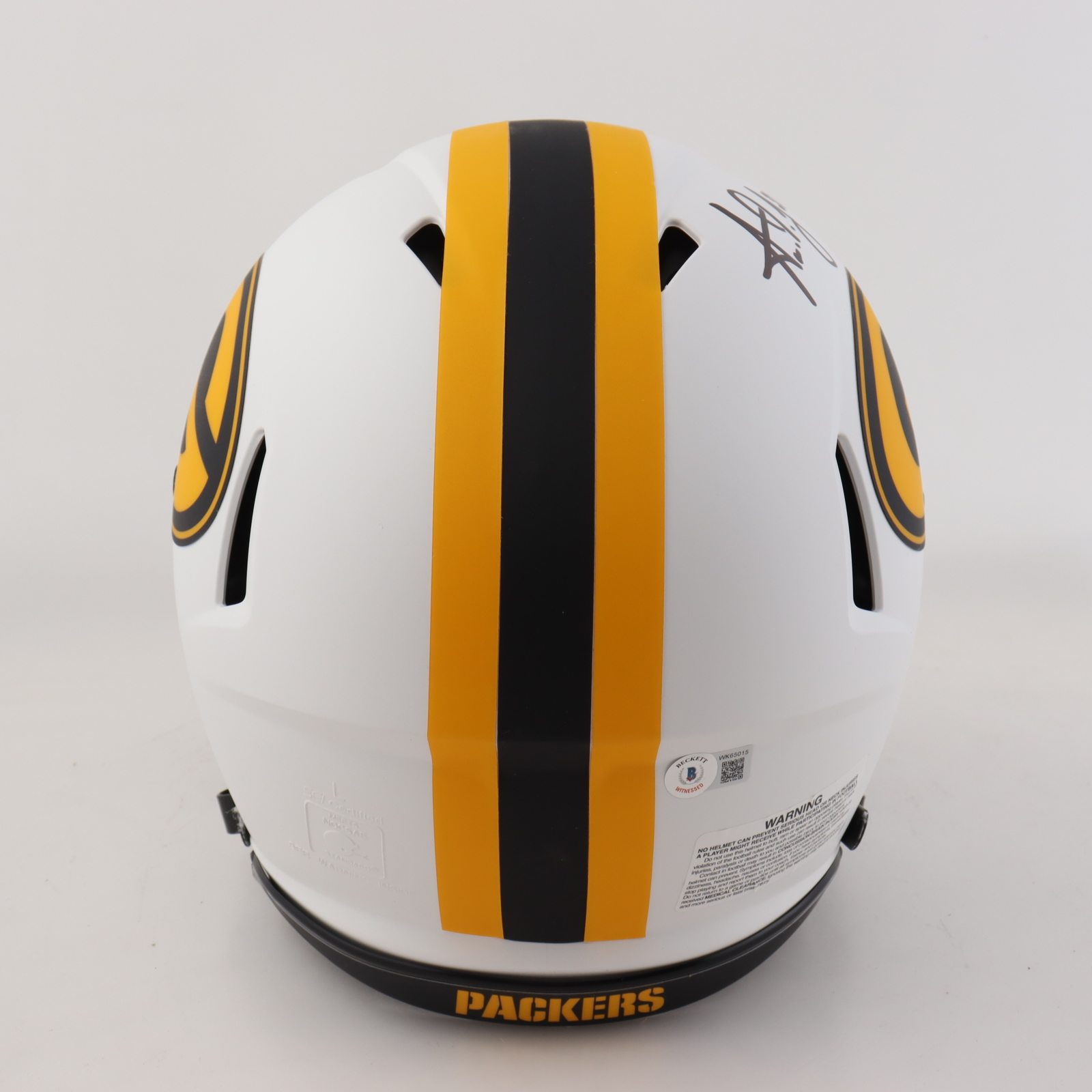 Aaron Jones Signed Packers Full-Size Authentic On-Field Lunar Eclipse Alternate Speed Helmet (Beckett) at PristineAuction.com Aaron Jones Signed Packers Full-Size Authentic On-Field Lunar Eclipse Alternate Speed Helmet (Beckett) at PristineAuction.com