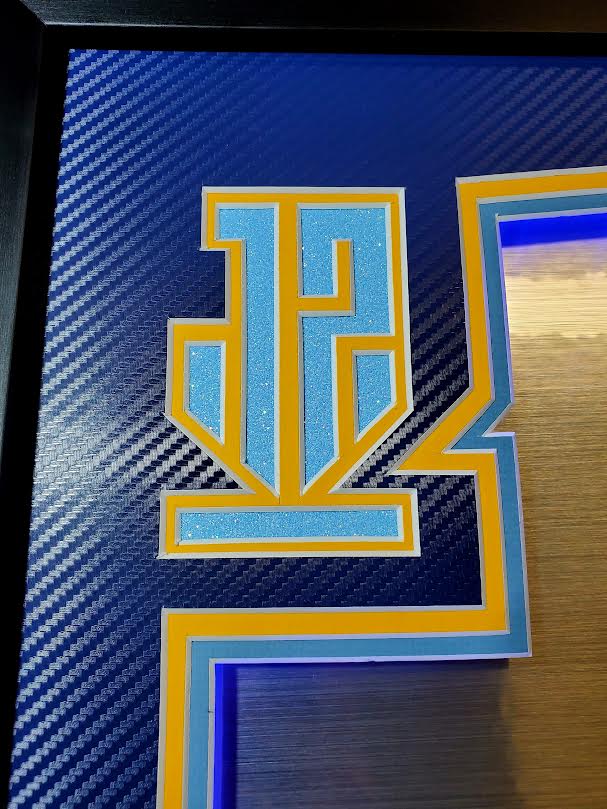 Ja Morant Signed Grizzlies 33x42 Custom Framed Jersey Display with LED Backlit Display with 2019 Panini Prizm Fireworks #28 & 2019 Panini Mosaic #274 (Panini) at PristineAuction.com Ja Morant Signed Grizzlies 33x42 Custom Framed Jersey Display with LED Backlit Display with 2019 Panini Prizm Fireworks #28 & 2019 Panini Mosaic #274 (Panini) at PristineAuction.com