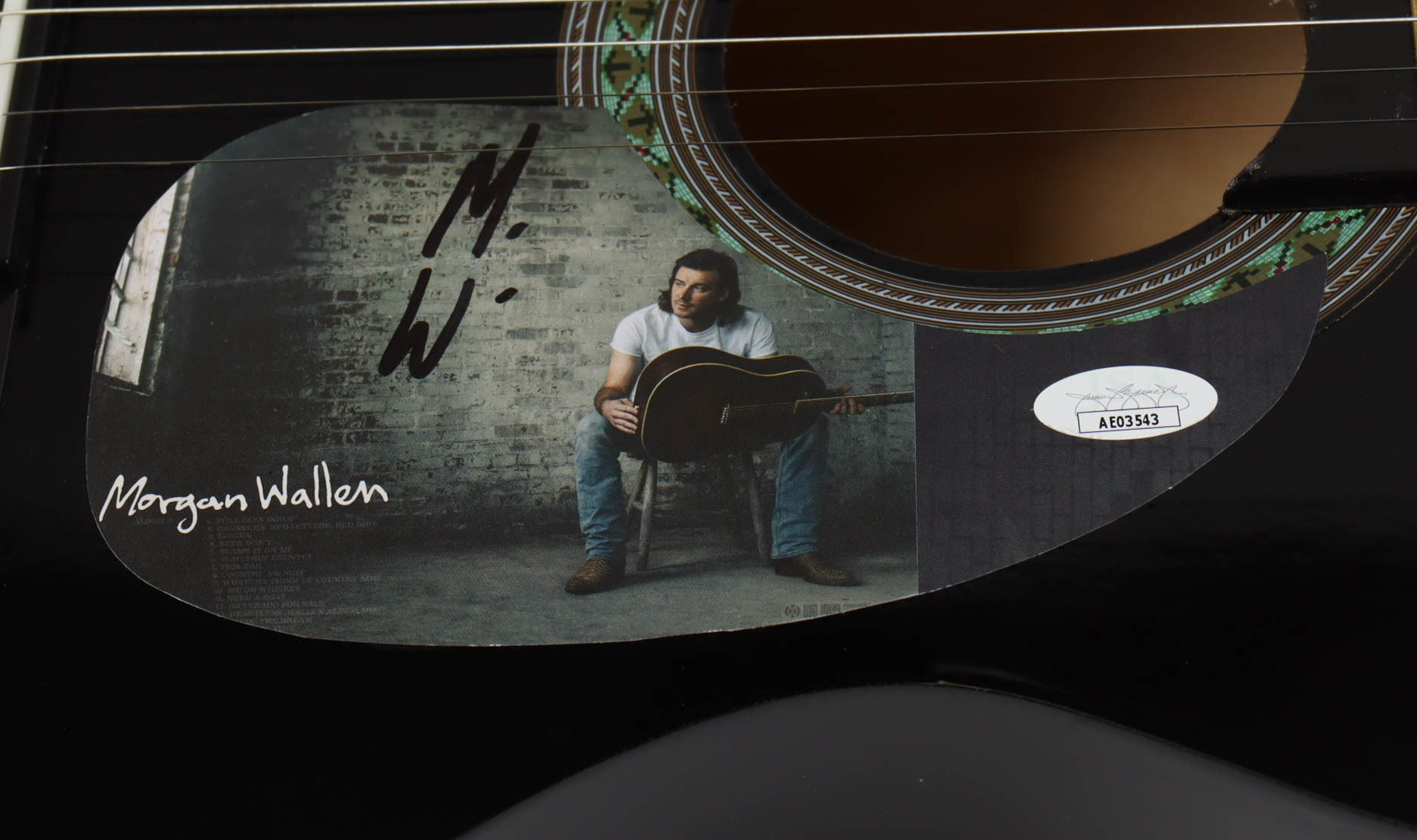 Morgan Wallen Signed 38" Acoustic Guitar (JSA) at PristineAuction.com Morgan Wallen Signed 38" Acoustic Guitar (JSA) at PristineAuction.com