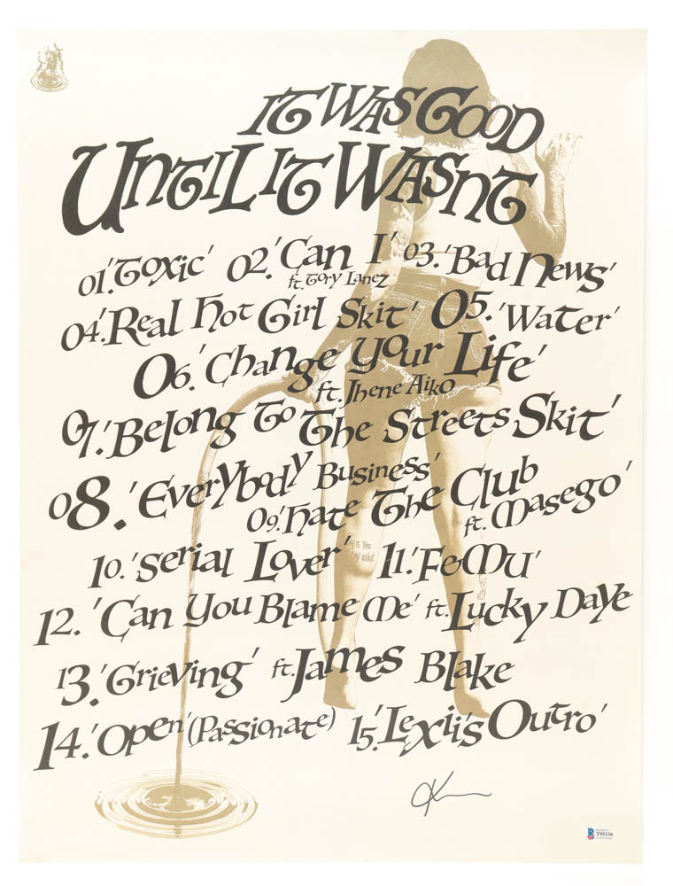 Kehlani Signed 18x24 Poster (Beckett) at PristineAuction.com Kehlani Signed 18x24 Poster (Beckett) at PristineAuction.com