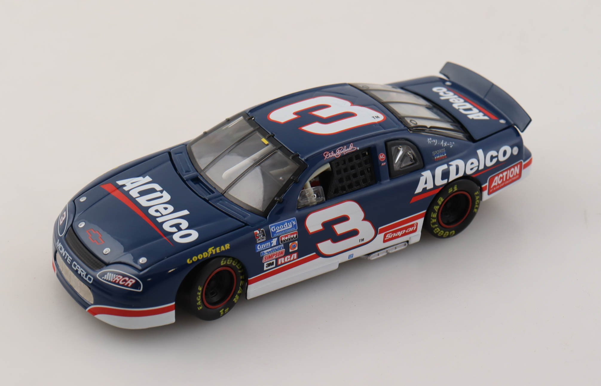 Dale Earnhardt Sr. LE NASCAR #3 ACDelco / Japan Race / RCR Museum Series / 1996 Monte Carlo - 1:32 Diecast Car at PristineAuction.com Dale Earnhardt Sr. LE NASCAR #3 ACDelco / Japan Race / RCR Museum Series / 1996 Monte Carlo - 1:32 Diecast Car at PristineAuction.com