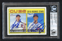 Kyle Schwarber & Carl Edwards Jr. Signed 2016 Topps Heritage #161A (BGS) at PristineAuction.com