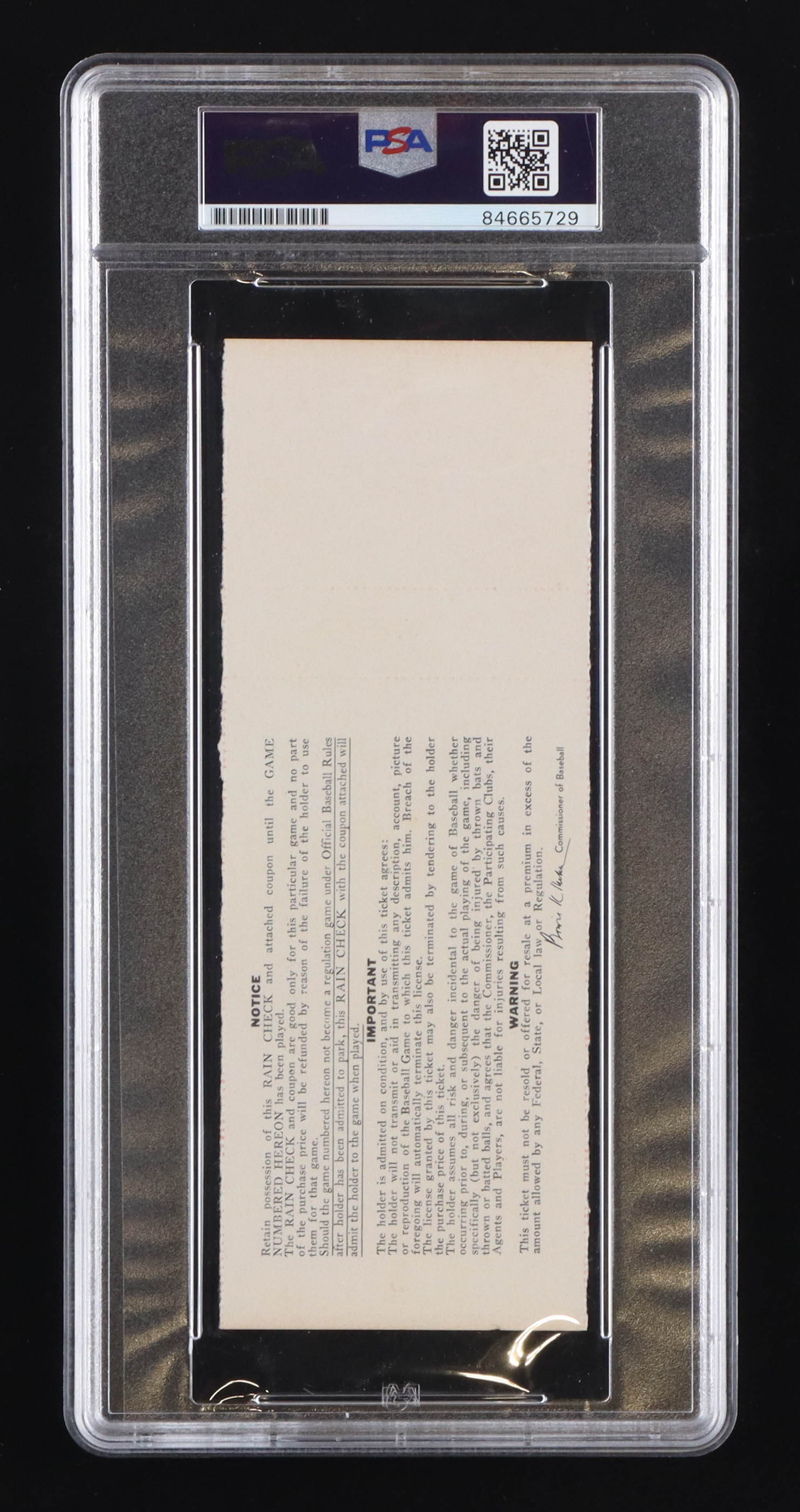 Nolan Ryan Signed 1969 World Series Game 4 Ticket (PSA) at PristineAuction.com Nolan Ryan Signed 1969 World Series Game 4 Ticket (PSA) at PristineAuction.com