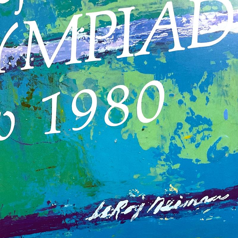 Leroy Neiman "Games of the XXII Olympiad, Moscow 1980" 20x39 Offset Lithographic Poster with Plate Signature at PristineAuction.com Leroy Neiman "Games of the XXII Olympiad, Moscow 1980" 20x39 Offset Lithographic Poster with Plate Signature at PristineAuction.com