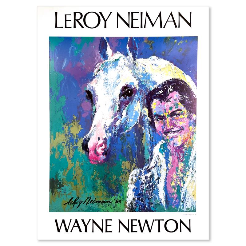"Wayne Newton" 24x33 Offset Lithographic Poster by Leroy Neiman at PristineAuction.com "Wayne Newton" 24x33 Offset Lithographic Poster by Leroy Neiman at PristineAuction.com