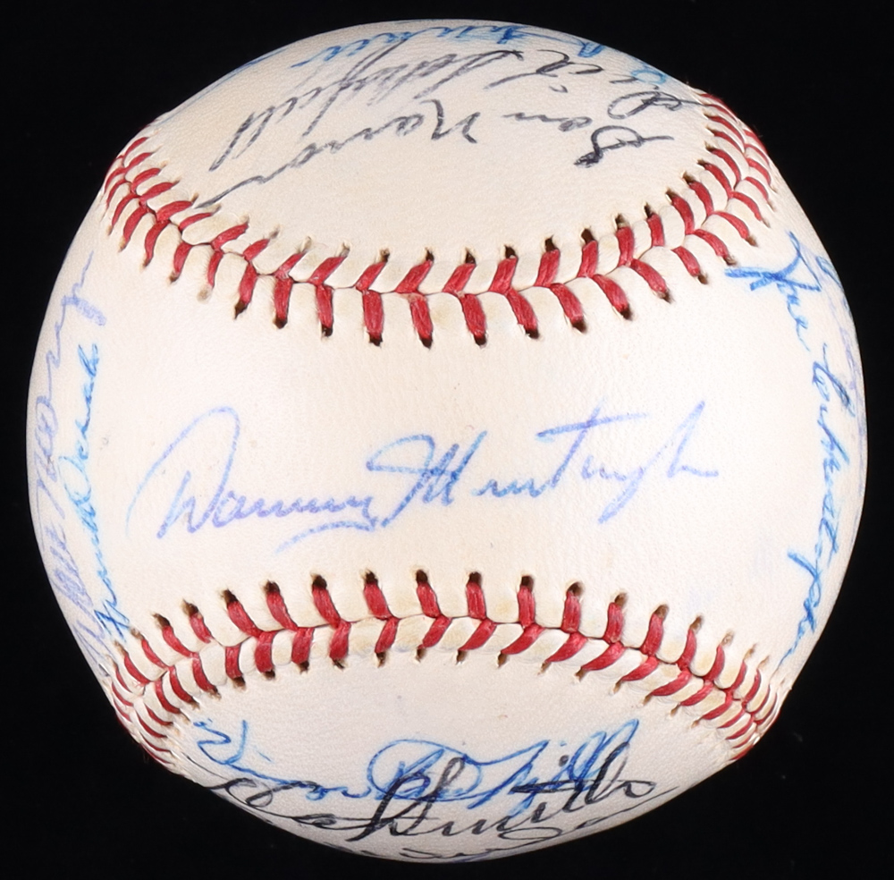 ONL Baseball Team-Signed by (21) of the 1961 Pittsburgh Pirates with Bob Friend, Don Leppert, Earl Francis, Dick Schofield (Beckett) at PristineAuction.com ONL Baseball Team-Signed by (21) of the 1961 Pittsburgh Pirates with Bob Friend, Don Leppert, Earl Francis, Dick Schofield (Beckett) at PristineAuction.com