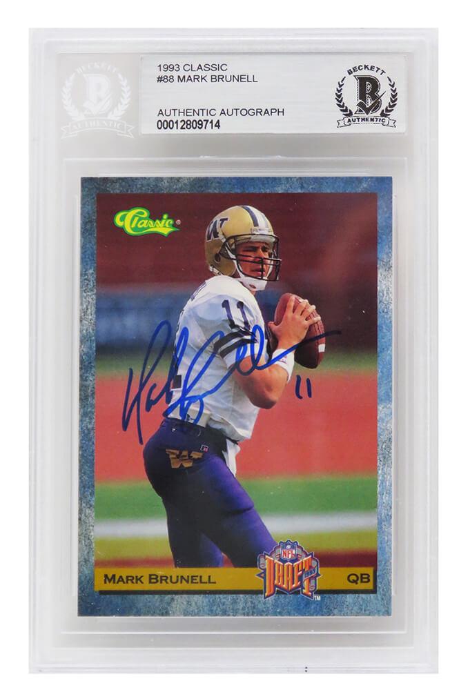 Mark Brunell Signed 1993 Classic #88 RC (Beckett) at PristineAuction.com Mark Brunell Signed 1993 Classic #88 RC (Beckett) at PristineAuction.com