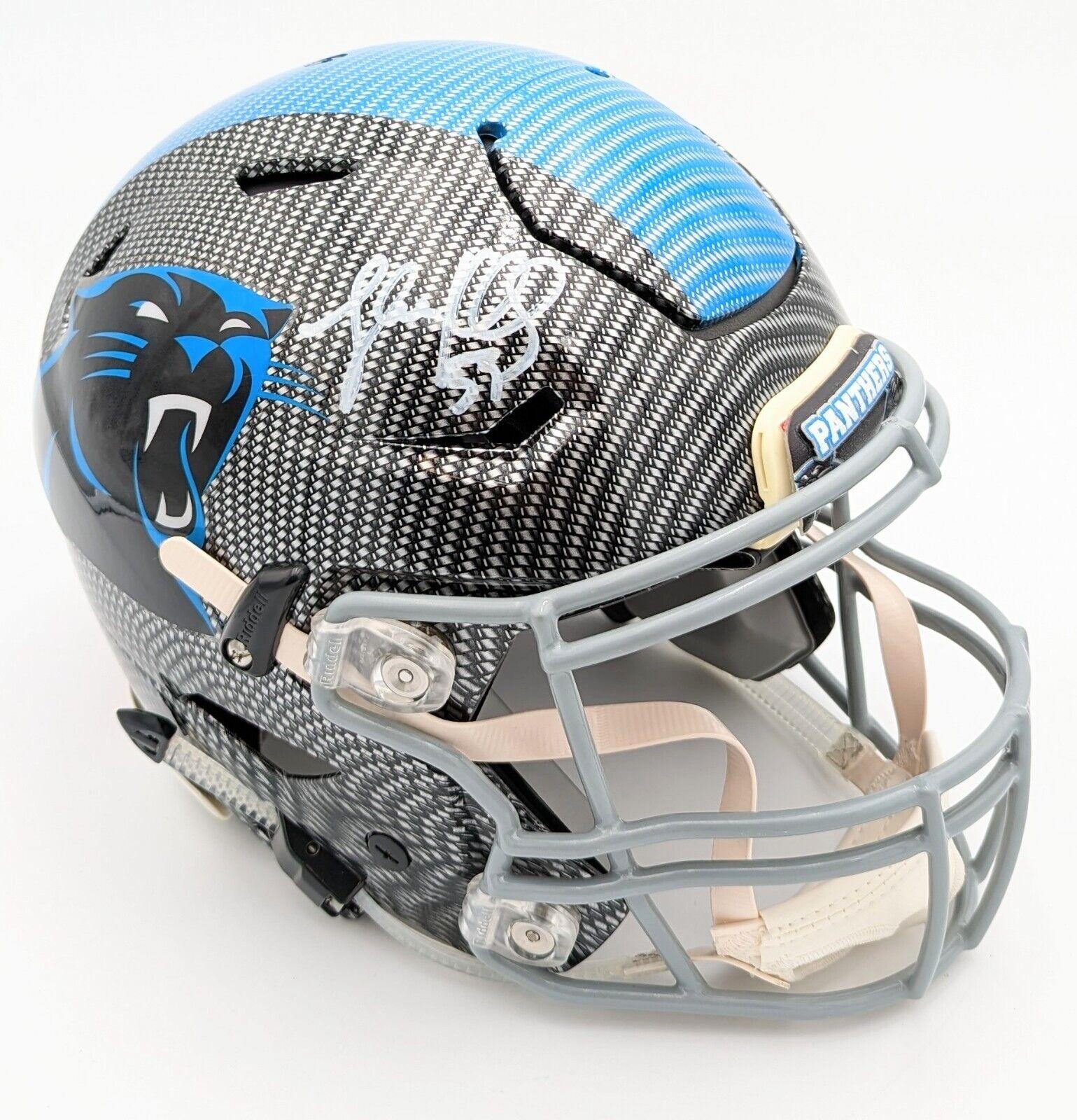 Luke Kuechly Signed Panthers Full-Size Authentic On-Field Hydro-Dipped SpeedFlex Helmet (Beckett) at PristineAuction.com Luke Kuechly Signed Panthers Full-Size Authentic On-Field Hydro-Dipped SpeedFlex Helmet (Beckett) at PristineAuction.com