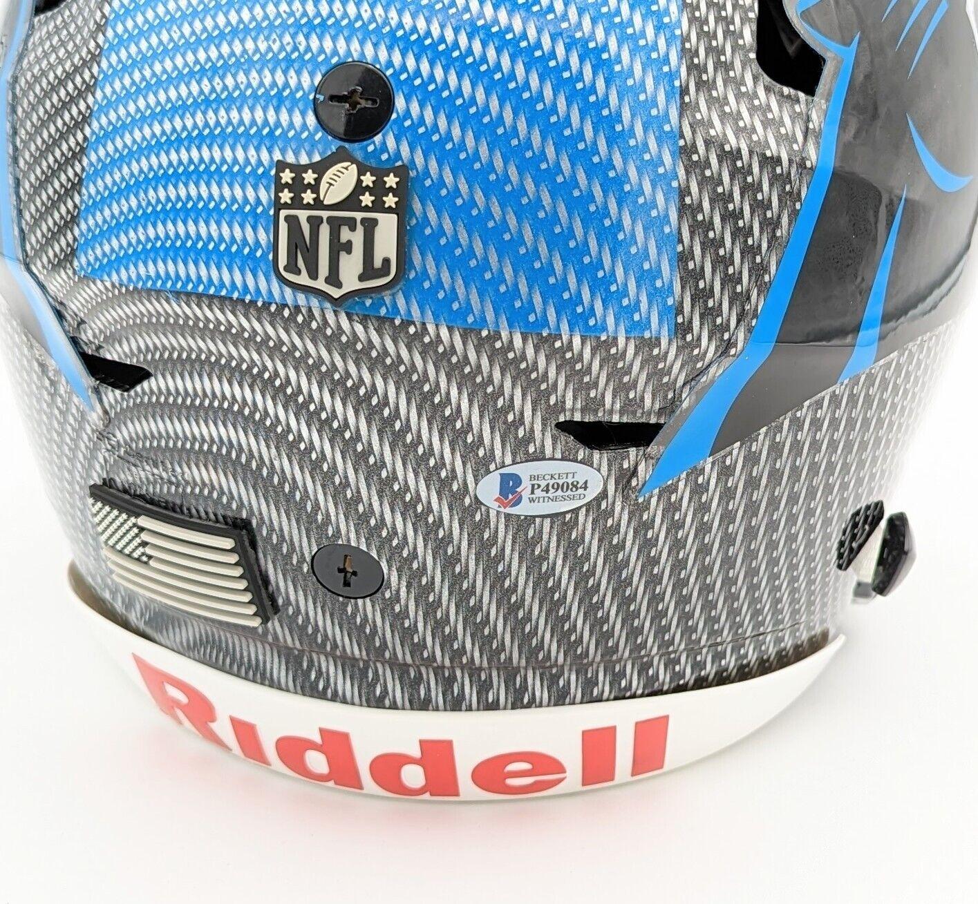 Luke Kuechly Signed Panthers Full-Size Authentic On-Field Hydro-Dipped SpeedFlex Helmet (Beckett) at PristineAuction.com Luke Kuechly Signed Panthers Full-Size Authentic On-Field Hydro-Dipped SpeedFlex Helmet (Beckett) at PristineAuction.com