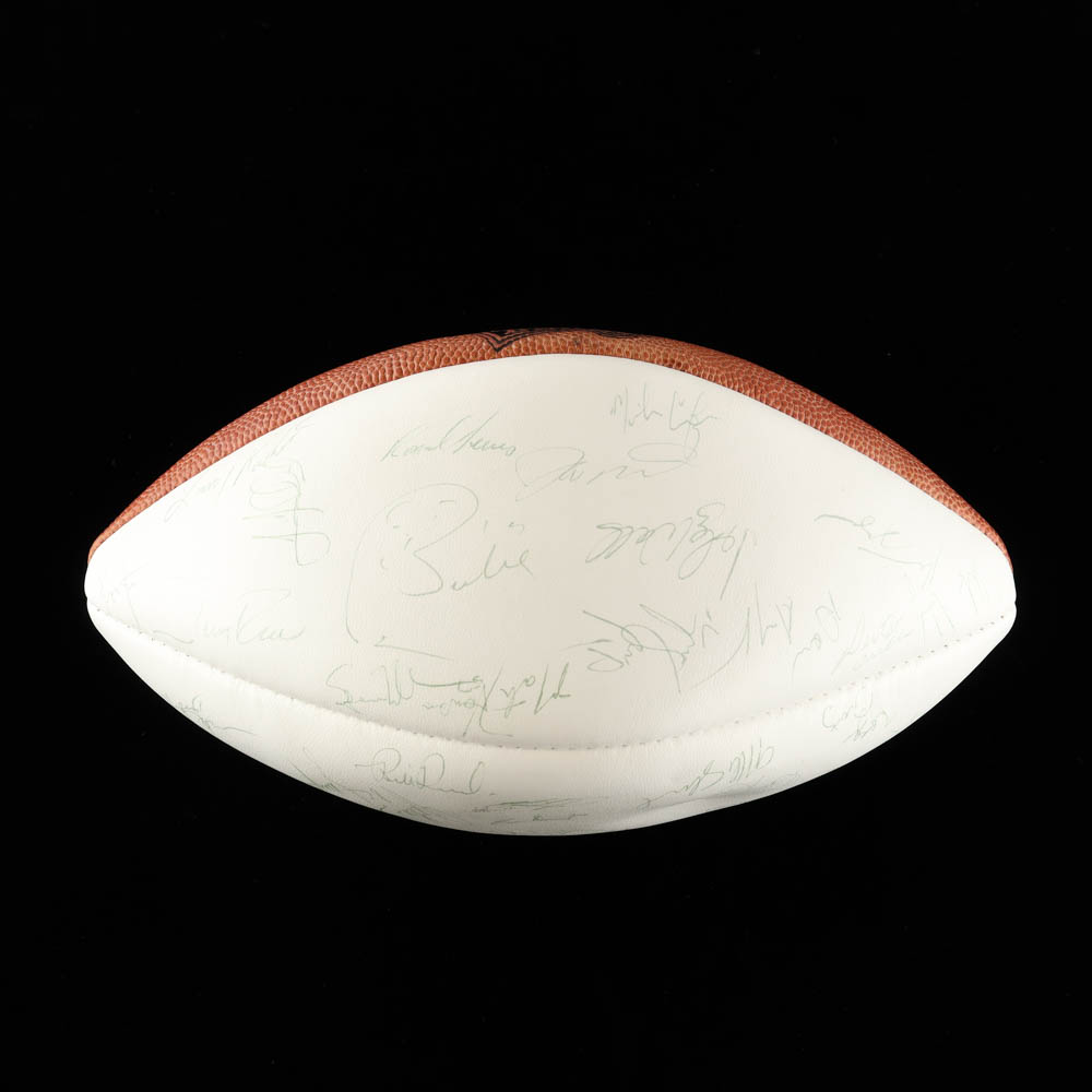 1990 49ers Team-Signed Logo Football Signed By (42) with Joe Montana, Jerry Rice, Ronnie Lott, Roger Craig (JSA) at PristineAuction.com 1990 49ers Team-Signed Logo Football Signed By (42) with Joe Montana, Jerry Rice, Ronnie Lott, Roger Craig (JSA) at PristineAuction.com