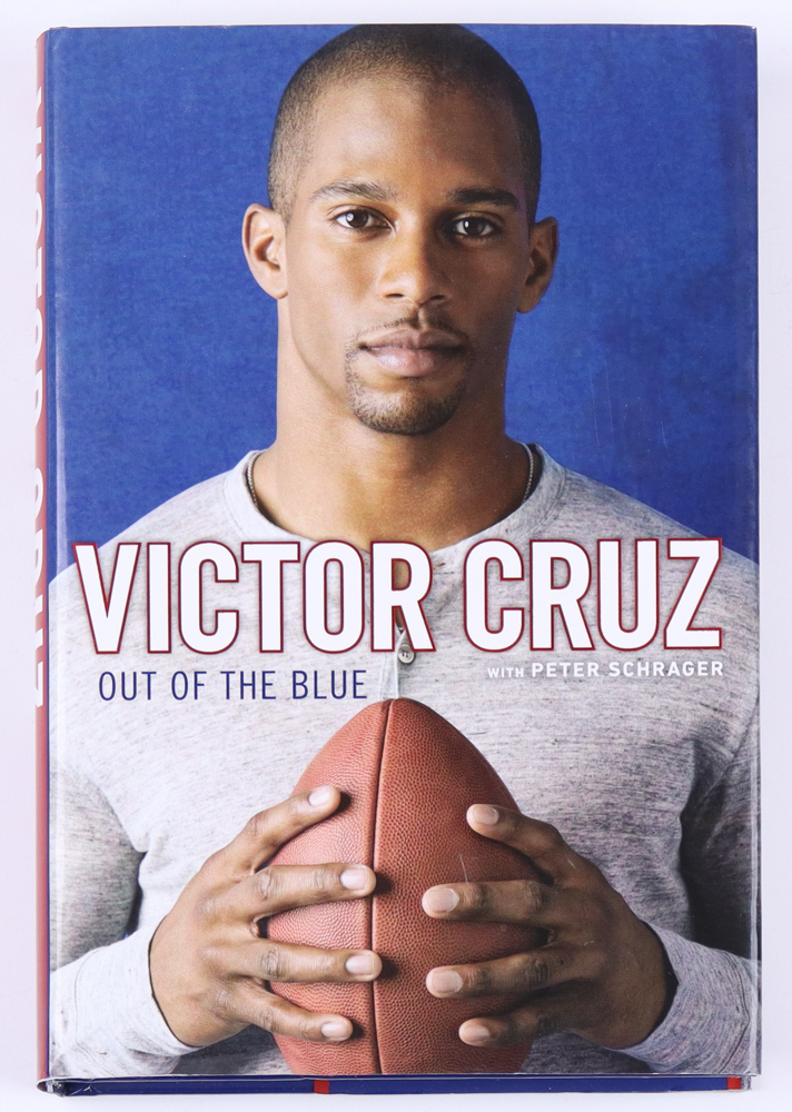 Victor Cruz Signed "Out of The Blue" Hardcover Book (Beckett) at PristineAuction.com Victor Cruz Signed "Out of The Blue" Hardcover Book (Beckett) at PristineAuction.com