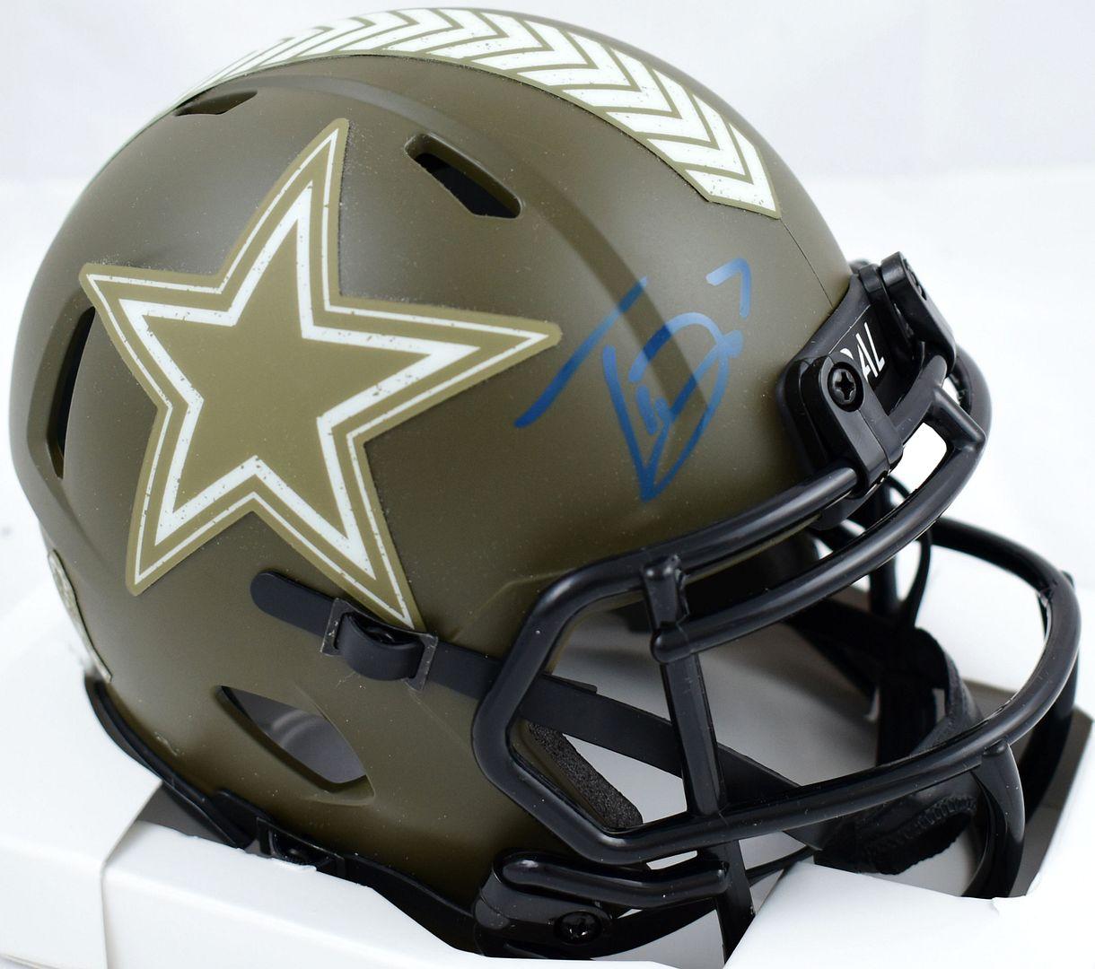 Trevon Diggs Signed Cowboys Salute to Service Speed Mini Helmet (Beckett) at PristineAuction.com Trevon Diggs Signed Cowboys Salute to Service Speed Mini Helmet (Beckett) at PristineAuction.com