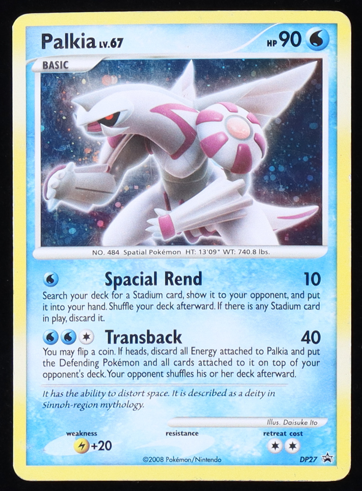 Palkia 2007-09 Pokemon Diamond and Pearl Black Star Promos #DP27 at PristineAuction.com Palkia 2007-09 Pokemon Diamond and Pearl Black Star Promos #DP27 at PristineAuction.com