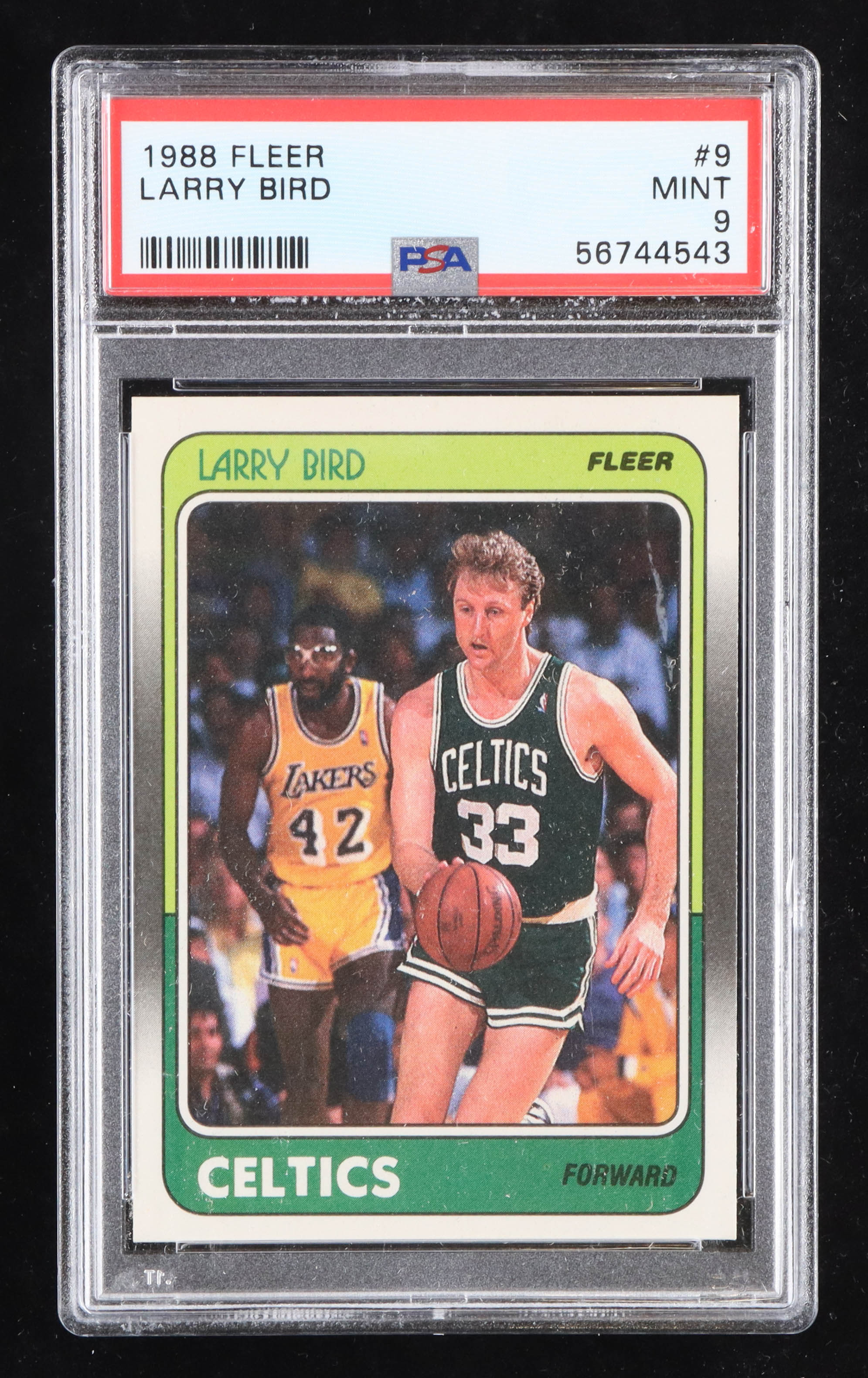 Larry Bird 1988-89 Fleer #9 (PSA 9) at PristineAuction.com Larry Bird 1988-89 Fleer #9 (PSA 9) at PristineAuction.com