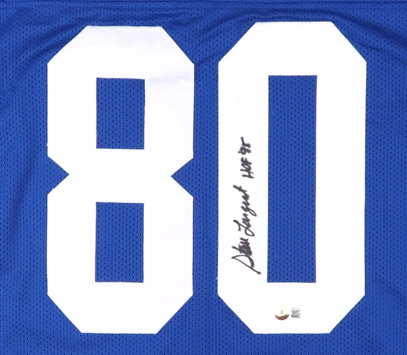 Steve Largent Signed Jersey Inscribed "HOF 95" (Beckett) at PristineAuction.com Steve Largent Signed Jersey Inscribed "HOF 95" (Beckett) at PristineAuction.com