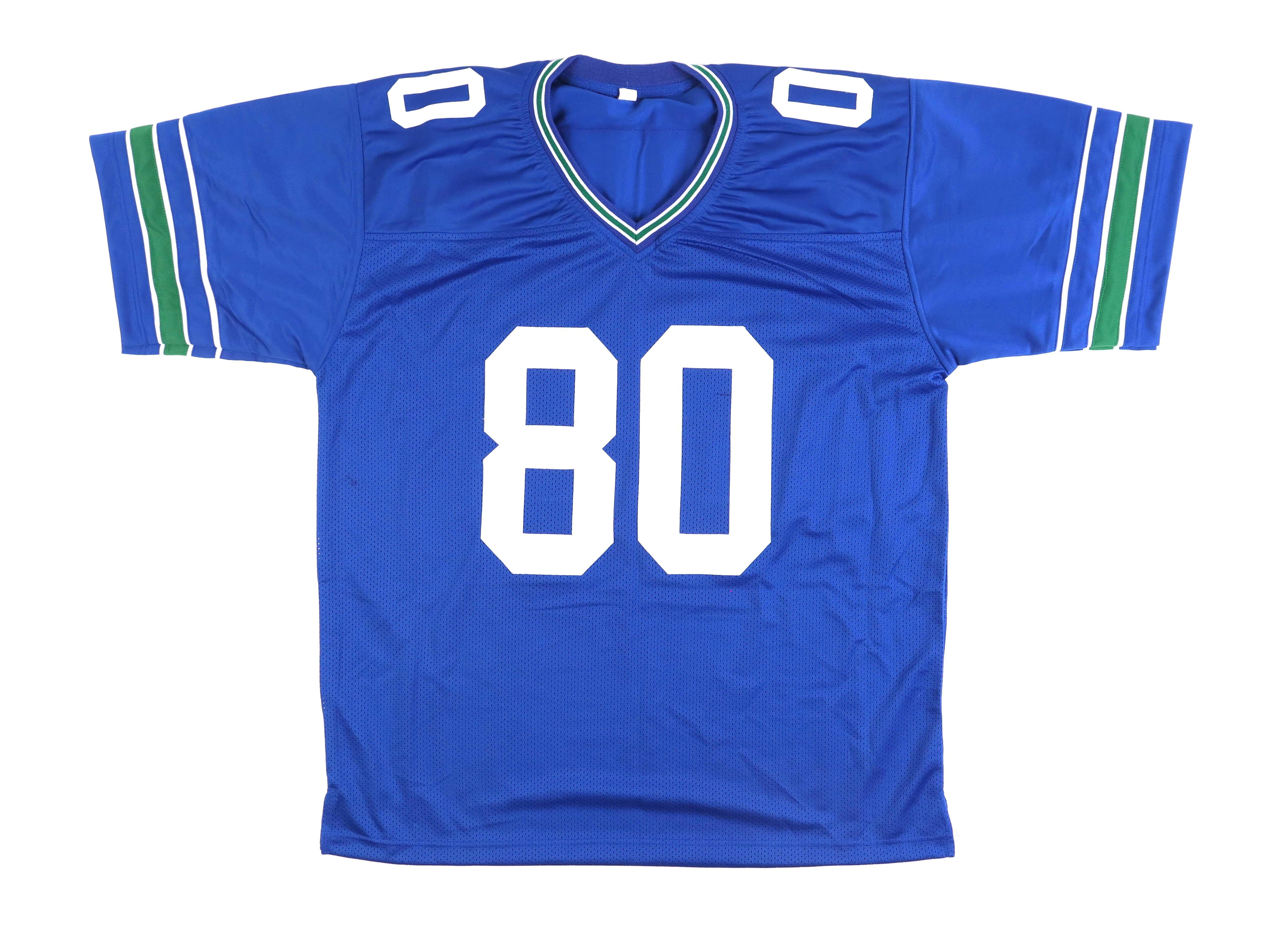 Steve Largent Signed Jersey Inscribed "HOF 95" (Beckett) at PristineAuction.com Steve Largent Signed Jersey Inscribed "HOF 95" (Beckett) at PristineAuction.com