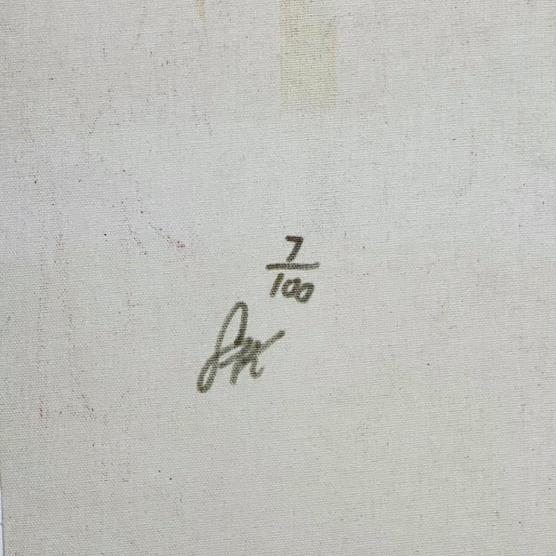 Steve Kaufman Signed "Attack of the 50 Foot Women" Numbered LE 10x17 Hand Pulled Silkscreen Mixed Media on Canvas (PA) at PristineAuction.com Steve Kaufman Signed "Attack of the 50 Foot Women" Numbered LE 10x17 Hand Pulled Silkscreen Mixed Media on Canvas (PA) at PristineAuction.com