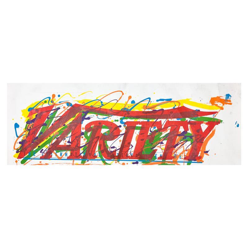 Steve Kaufman Signed "Variety" Numbered LE 13x33 Hand Pulled Silkscreen Mixed Media on Canvas (PA) at PristineAuction.com Steve Kaufman Signed "Variety" Numbered LE 13x33 Hand Pulled Silkscreen Mixed Media on Canvas (PA) at PristineAuction.com