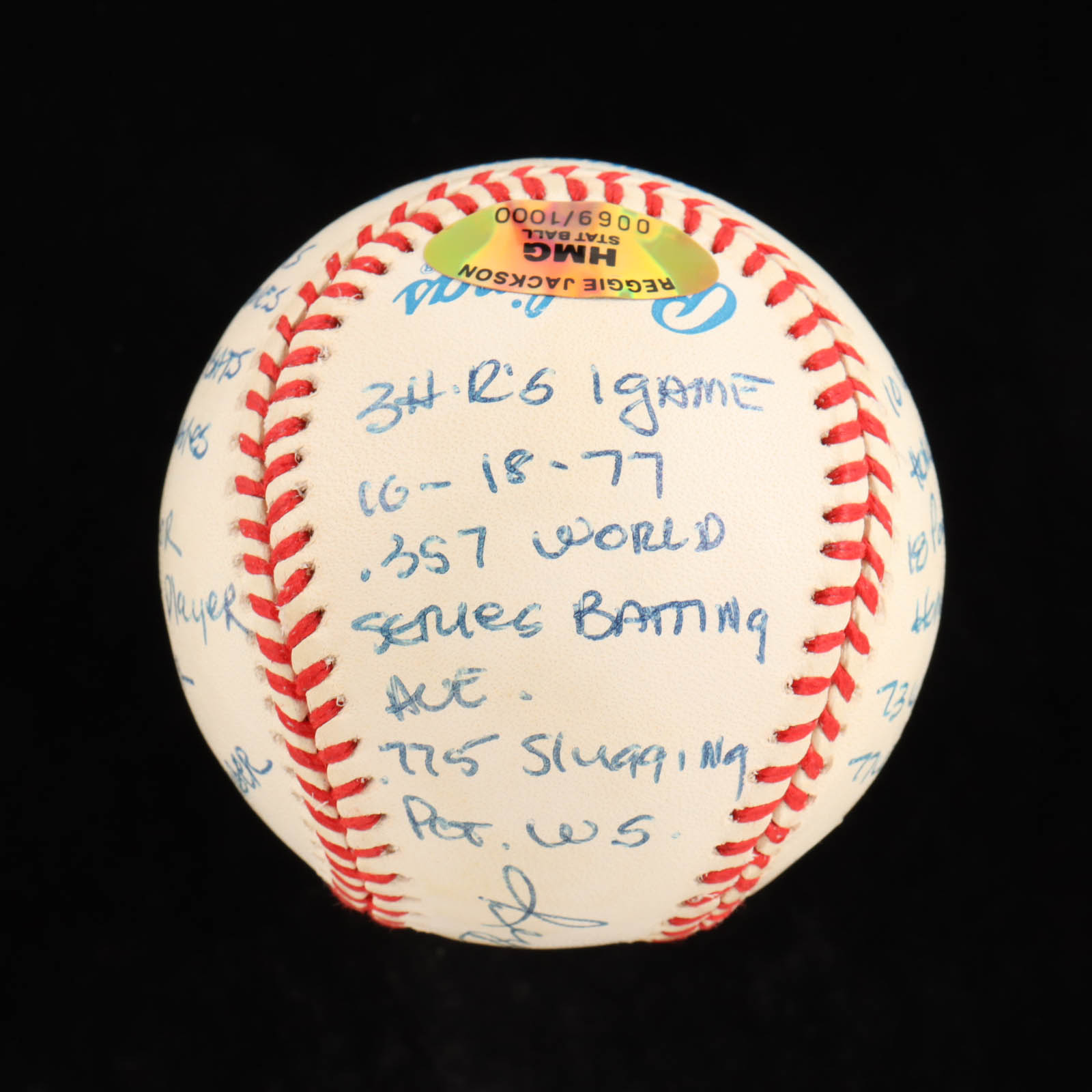 Reggie Jackson Signed OAL Baseball with Multiple Inscriptions and Display Case (PSA) at PristineAuction.com Reggie Jackson Signed OAL Baseball with Multiple Inscriptions and Display Case (PSA) at PristineAuction.com