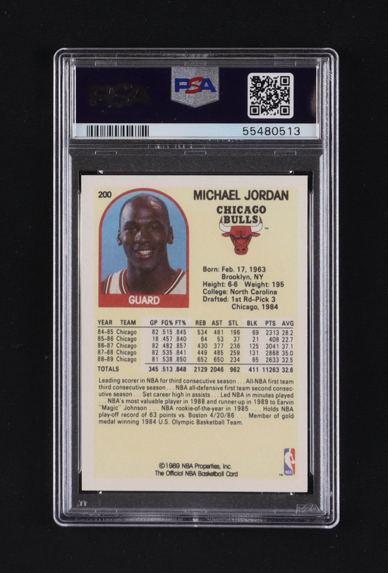 Michael Jordan 1989-90 Hoops #200 (PSA 10) at PristineAuction.com Michael Jordan 1989-90 Hoops #200 (PSA 10) at PristineAuction.com